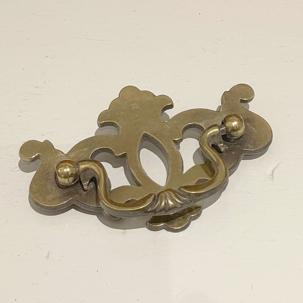 Vintage KBC 95 Brass Drawer Pull Bail Handle Dresser Hardware 2.5" CTC Set of 4